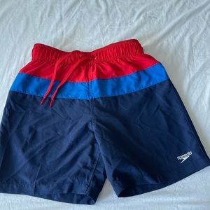 🌟Summer Clearout!🌟 Boys Speedo swim trucks. Used.Red and blue color.Size Large